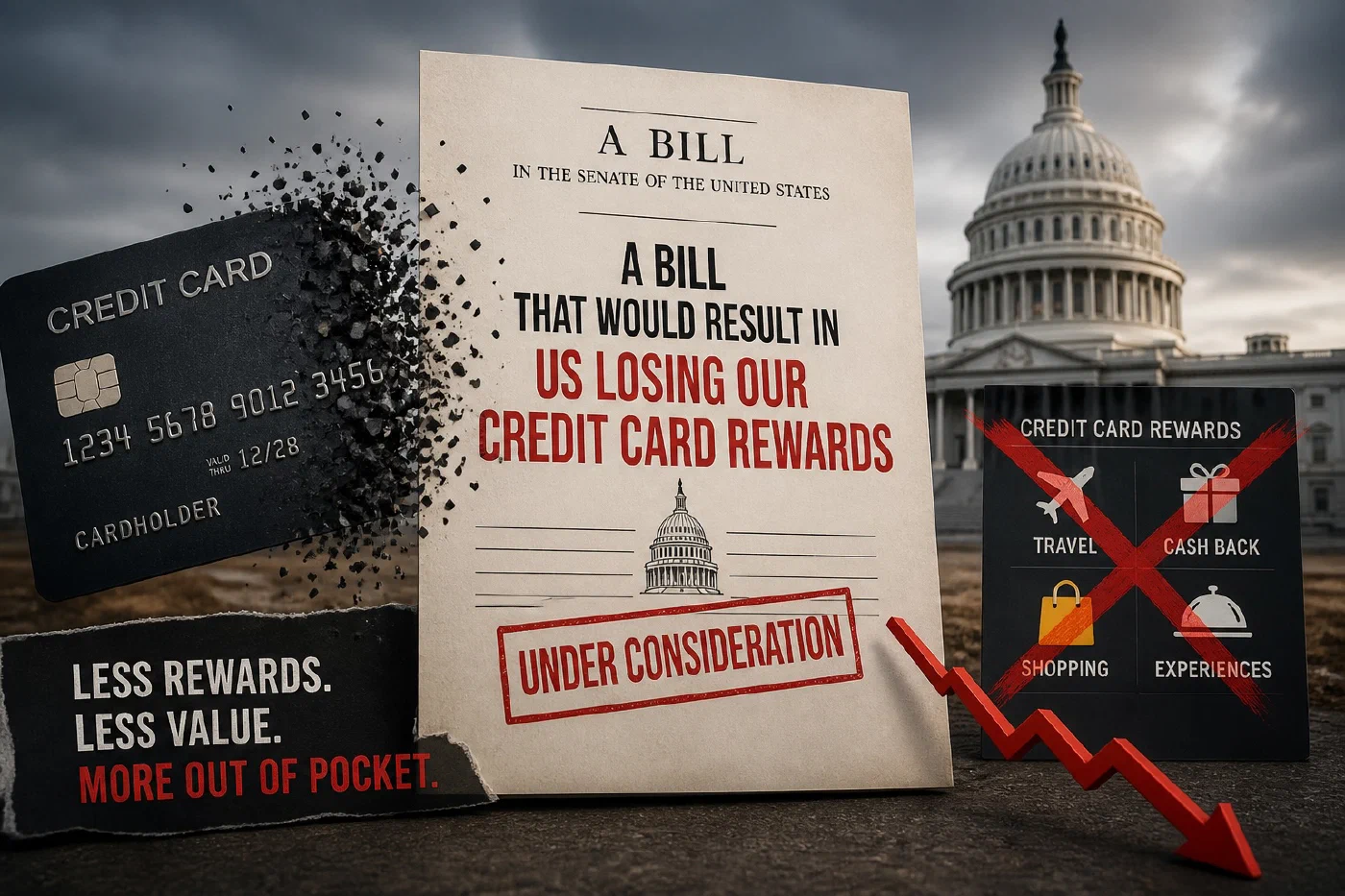A Bill That Would Result In Us Losing Our Credit Card Rewards