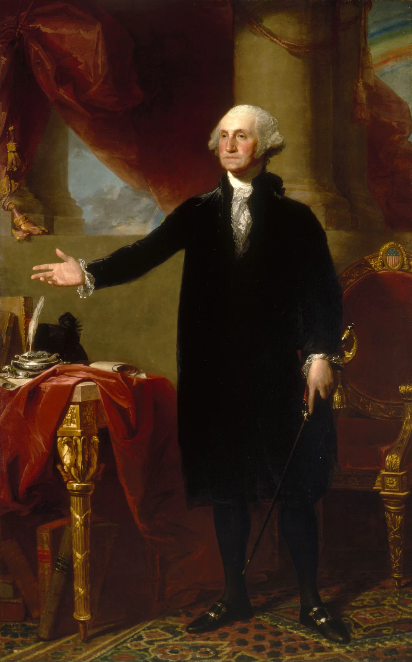 George Washington in Gilbert Stuart’s 1796 Lansdowne portrait