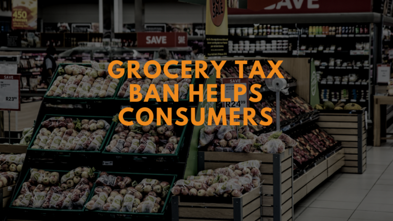 GROCERY TAX BAN HELPS CONSUMERS