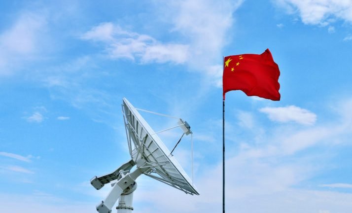 Satellite dish communications tower