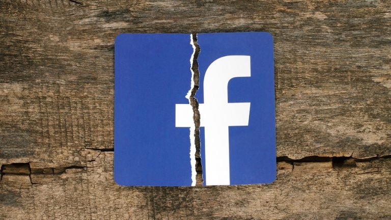 Kiev, Ukraine November 07, 2018: Facebook Icon Printed On Pape